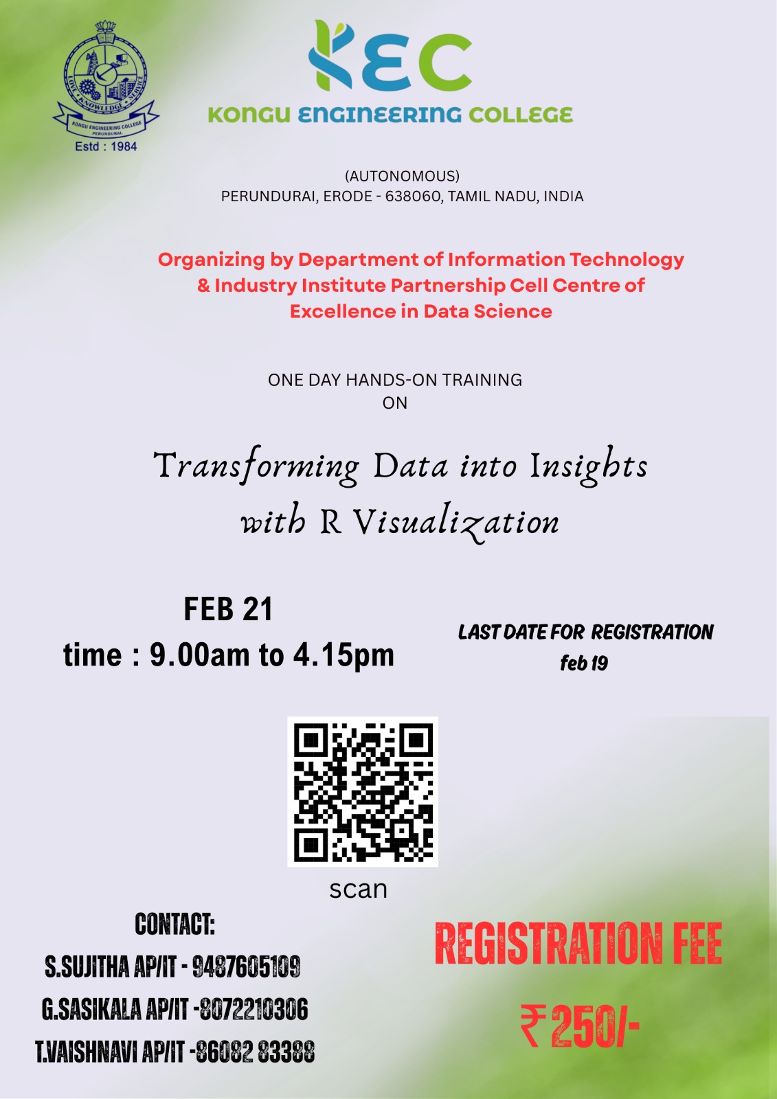 Transforming Data into Insights with R visualization 2026 Workshop Poster 